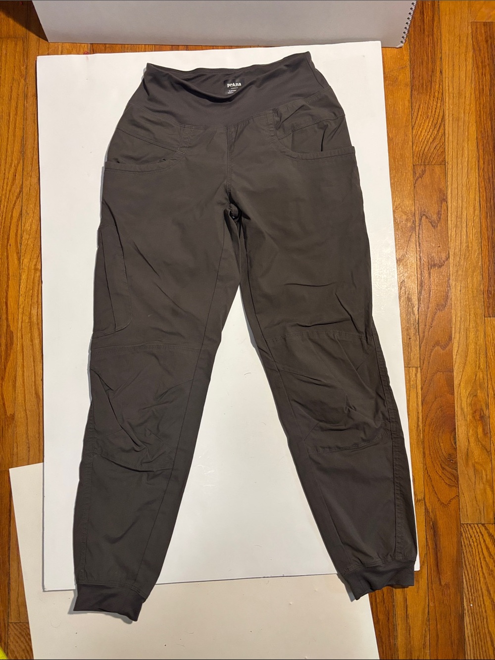 Prana Women's cargo cotton Joggers in Charcoal